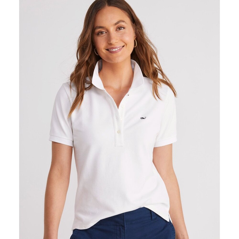 Vineyard Vines Heritage Polo White Short Sleeve Shirt XS
